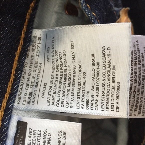 Levi's 501xx ButtonFly Dark wash Blue Jeans - Picture 6 of 12